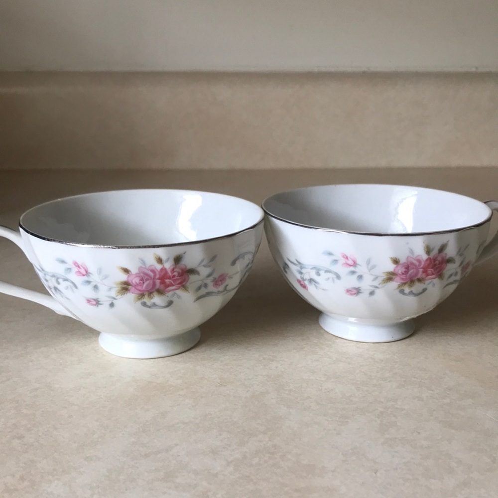 Lovely Fine China from Japan set of 2 teacups